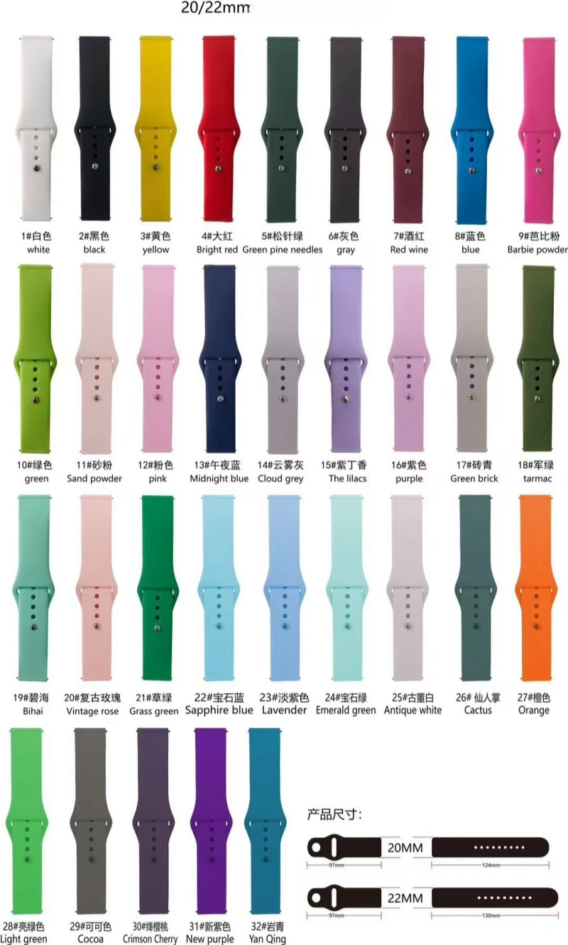 silicone watch band for galaxy watch 34567