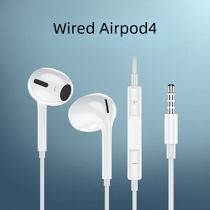 Wired Earpods 4  for iPhones Android all mobile phones [Calls + Music]