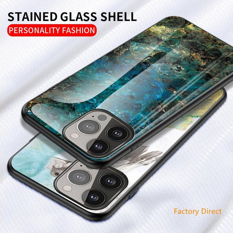 Image of Marble design glass back cover case for Lenovo ASUS phone models