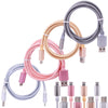 3ft colorful Braided USB charger cable for iPhone Android Micro USB Type C