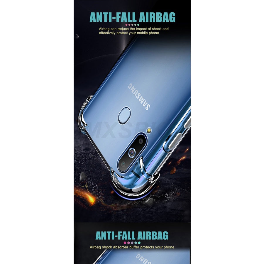 Samsung Galaxy A70E A22 A82 A32 5G A72 4G Case Samsung A90 A80 A70 A60 A50 A40 A30 A20 Luxury Shockproof Transparent Case For A41 Phone Case Cover