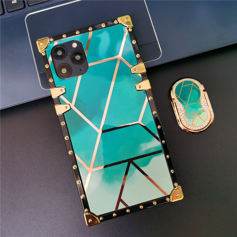 Luxury Gradient Watercolor Geometric Pattern Case for iphones