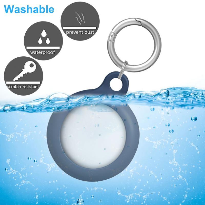 Protective Cover For Apple Airtags Liquid Silicone Sleeve For Apple Locator Tracker Anti-lost Protective Sleeve