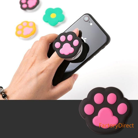 Image of Universal Mobile Phone Cute 3D Animal fold Stand for all smart phones cat claw qx bear lucky cat mld avocado dinosaur akitadog doiphin milk tea