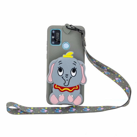Image of Oneplus 8 8T 8pro one plus 7 7t pro Case Coin Purse Wallet 1+ 8 7 pro Phone Stand Case Neck Strap