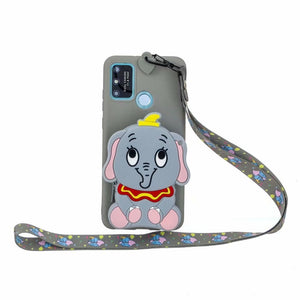 Oneplus 8 8T 8pro one plus 7 7t pro Case Coin Purse Wallet 1+ 8 7 pro Phone Stand Case Neck Strap