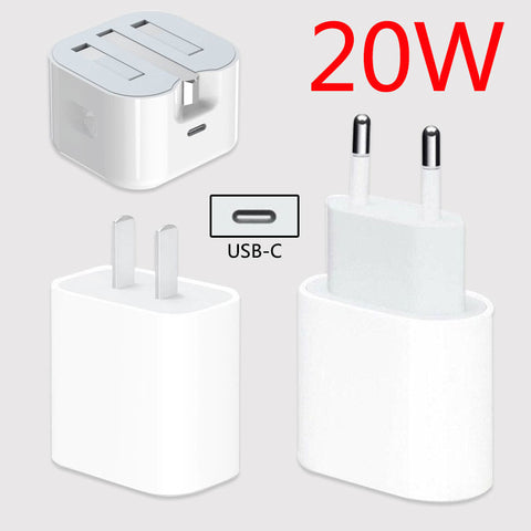 Image of 20W PD USB C PD phone chargers for iphones android phones and tablets