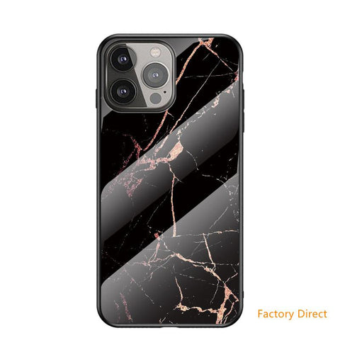 Image of Marble design glass back cover case for Samsung A2 Sery