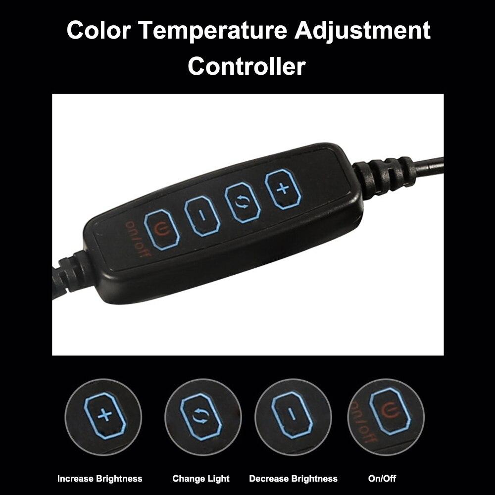 10 Inch LED Ring Light Dimmable Selfie Lamp with Tripod Photography Camera Phone Light for Makeup Video Live