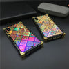 Samsung Galaxy A52 A72 A71 A12 A22 A32 A42 A31 A30 A10 A20E A21S A20S Colorful Glitter Retro Flower Square Phone Cover Case