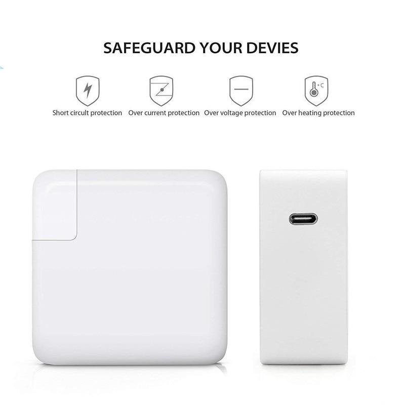 30W 65W PD USB C Type-C Notebook Laptop Quick MagSaf* Power Adapter Fast Charger For Apple Macbook Air 12'' IPhone HP Samsung