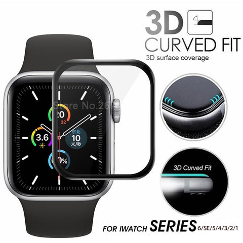 Image of 3D Full Cover Nano Tempered Glass For Apple Watch Series 38 40 42 44mm Screen Protector coated Glass iwatch 4 3 2 38mm 40mm