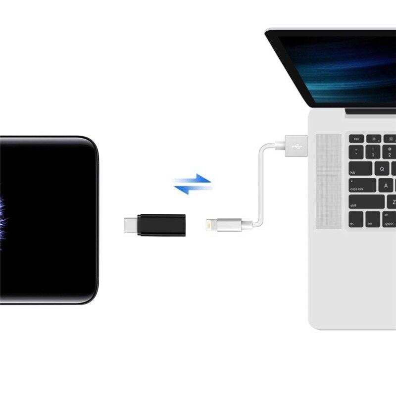 Metal Usb Type C To Lightning Adapter for Samsung IPhone USBC To Ios Jack Converter
