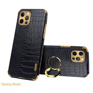 Oneplus 9 9pro 9proplus case Crocodile leather design cover with ring holder