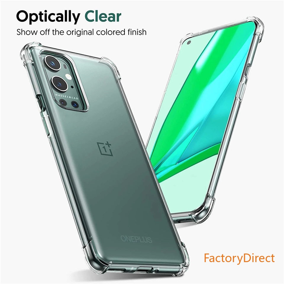 Crystal Clear Case For Oneplus 9 Pro 5G casing four corners One Plus 8T 8 7 7T pro Nord N10 N100 Transparent Protective Silicone Cover 5 6T pro Phone Accessories