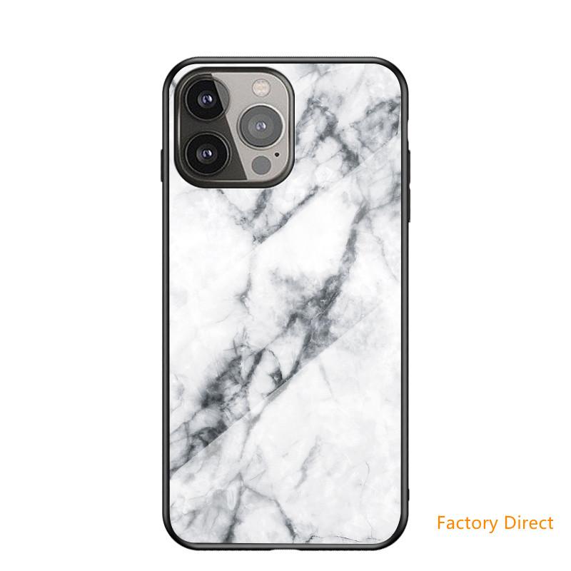 Marble design glass back cover case for Samsung S Sery