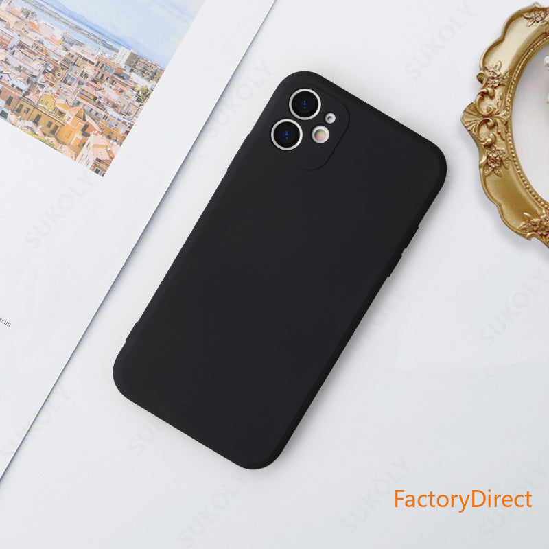 Liquid Silicone Soft Case For OnePlus 9R 9 Pro 8T 8 Pro Shockproof Square Candy Color Phone Case Camera Protective Cover