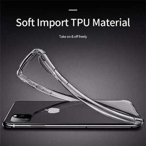 iPhone 13 pro max 12 Mini 11 Pro Max Case Luxury Transparent Shockproof Silicone Phone Case For apple X XR XS Max SE 2020 Case Silicone Back Cover with airbag