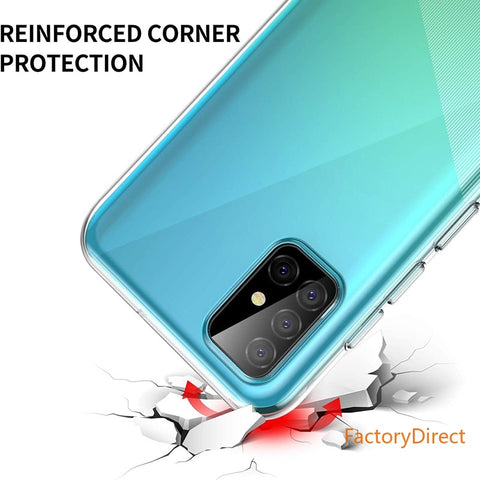 Image of Samsung Galaxy A01 Core A11 A21 A21S A31 A41 Ultra thin Phone Back Funda for A51 A71 A81 A91 5G 360 Full Cover Case Soft TPU Bags