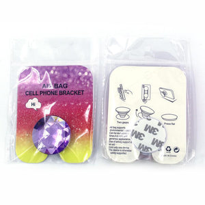 Creative and colorful Crystal phone pop up grip with clear pop stand