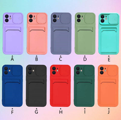 Image of Liquid Multicolor Rubik's Cube Card Mobile Phone Case For iPhone SE 2020 13 12 11 ProMax X XS XR 7 8 Plus Candy Color Cover