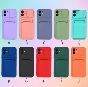 Liquid Multicolor Rubik's Cube Card Mobile Phone Case For iPhone SE 2020 13 12 11 ProMax X XS XR 7 8 Plus Candy Color Cover
