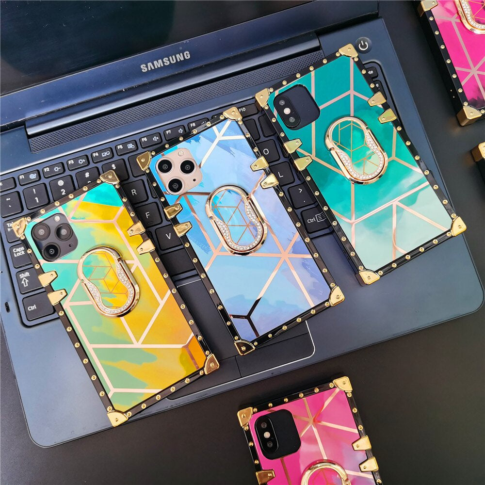 Luxury Gradient Watercolor Geometric Pattern Case for iphones