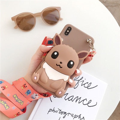 Image of Oneplus 8 8T 8pro one plus 7 7t pro Case Coin Purse Wallet 1+ 8 7 pro Phone Stand Case Neck Strap