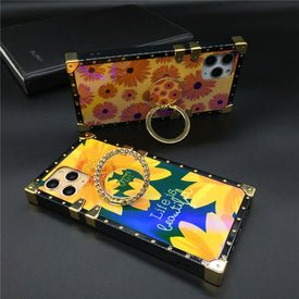 Daisy Sunflower Square Cover for iPhones