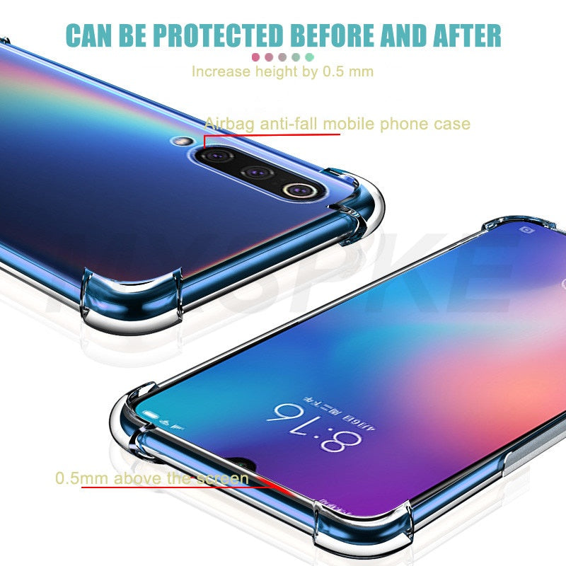 MEIZU 18 pro 17pro 16XS 16s pro 15plus Ultra Case MBLU 3 5S 6T NOTE 3 5 6 8 Luxury Shockproof Silicone Phone Case For sony XA2 Ultra Transparent Back Case
