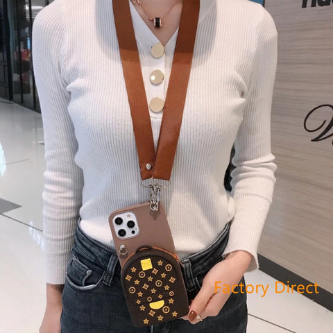 Image of Samsung S21 ultra S21 pro case S30 Galaxy S20 S10 S9 S8 PLUS hand bag case with card wallet change purchase key card bag with cross body strap back cover for kids outdoors