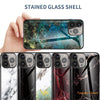 Marble design glass back cover case for Samsung A2 Sery