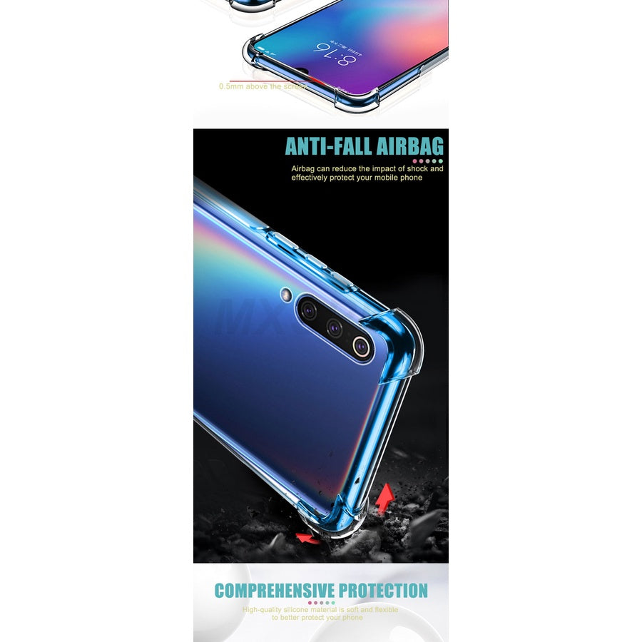 MEIZU 18 pro 17pro 16XS 16s pro 15plus Ultra Case MBLU 3 5S 6T NOTE 3 5 6 8 Luxury Shockproof Silicone Phone Case For sony XA2 Ultra Transparent Back Case