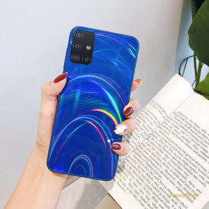 Aurora design Fancy shining colorful phone case back cover for Samsung S M J Note Sery