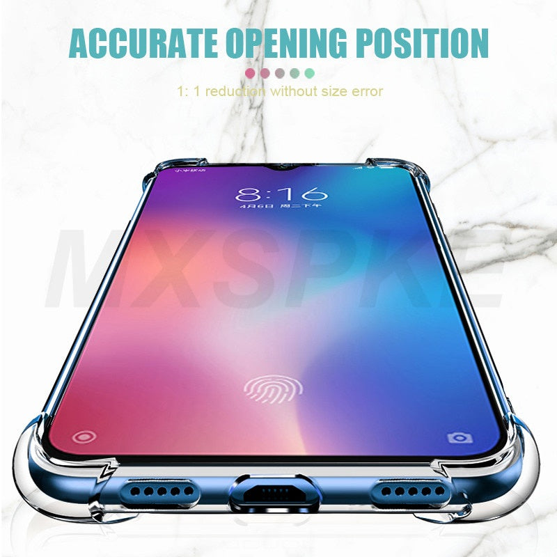 MEIZU 18 pro 17pro 16XS 16s pro 15plus Ultra Case MBLU 3 5S 6T NOTE 3 5 6 8 Luxury Shockproof Silicone Phone Case For sony XA2 Ultra Transparent Back Case