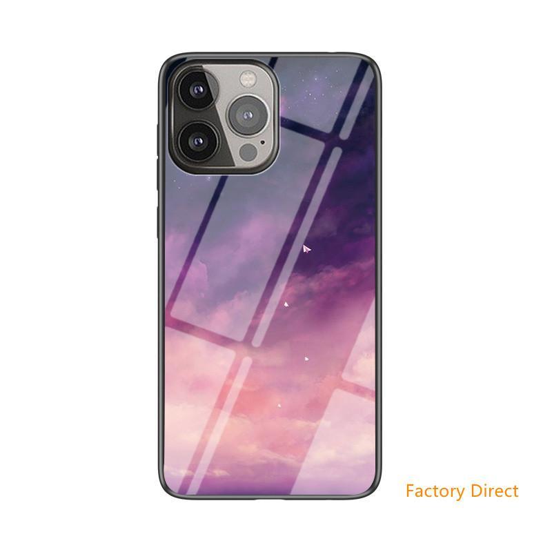 Stars Sky design Tempered Glass phone Case For Oneplus models