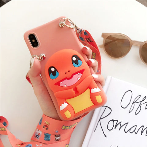 Image of Oneplus 9 9pro NORD1 1 100 5g Case Coin Purse Wallet 1+ 9 pro nord 10 100 5G one plus z Phone Stand Case Neck Strap