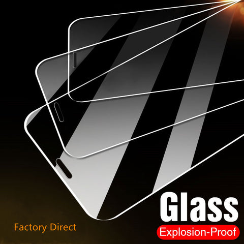 Image of 2.5D 9H Real tempered glass for iPhone 14 13 12 11 pro max X 8 7 all models with clean kits