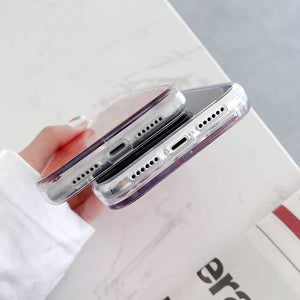 iPhone 13 12 Mini 11 Pro Max cute shining Casing red heart glitter liquid quicksand phone case For apple X XR XS Max SE 2020 with gold silver hearts