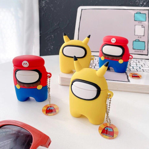Image of AU Airpods Pro Case Soft Silicone 3D Protective cover for Airpods 2/ Airpods 1 Case