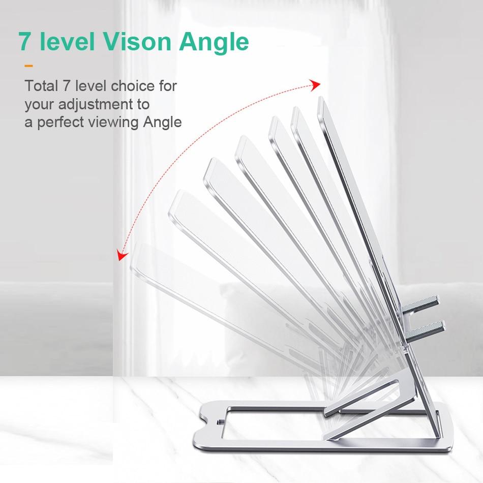 Adjustable Cell Phone Stand Foldable  Aluminum Desktop Phone Holder with retail packaging