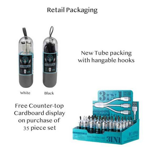 Image of 5in1 Fast charging  Cables micro USB PD / Lightning / USB-C