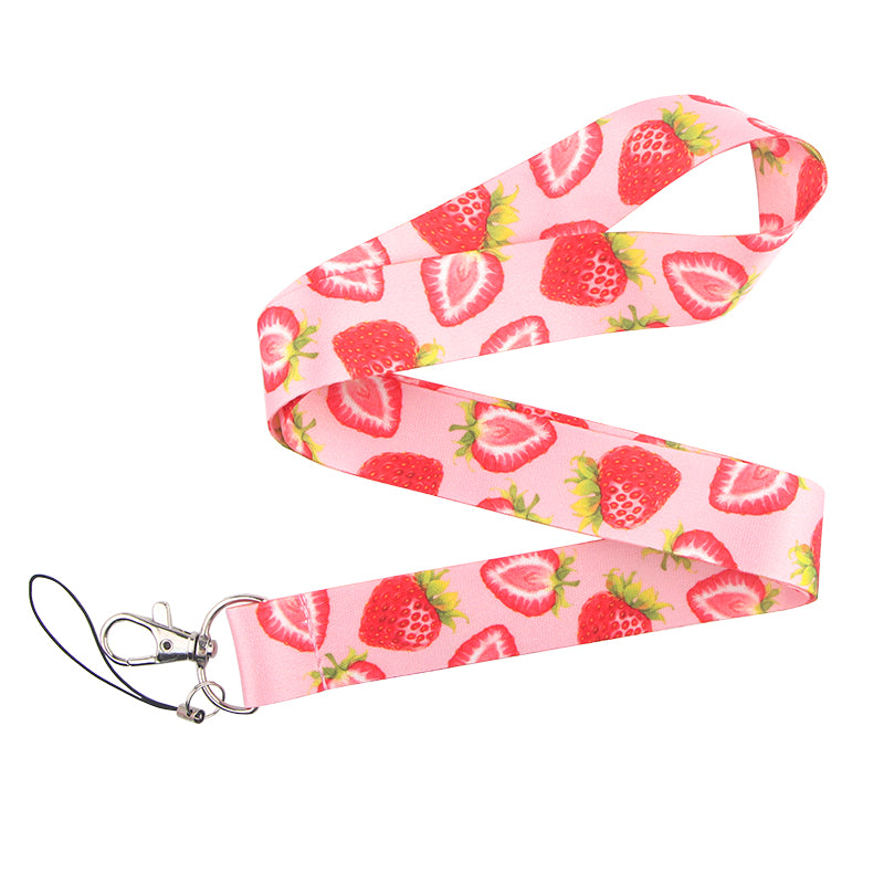 Fruit design Lanyard for Keys Phone Strap ID Badge Holder Fashion Gifts