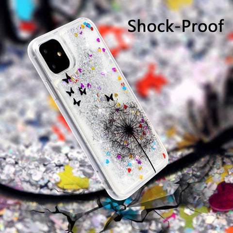 Image of Colorful Liquid Quicksand phone case for iphone models