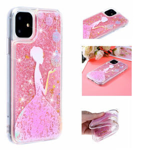 Colorful Liquid Quicksand phone case for iphone models