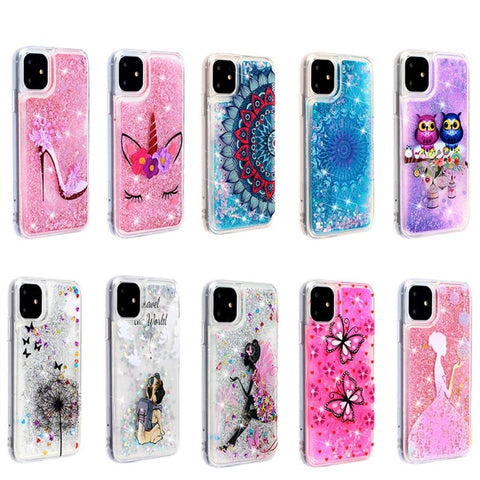 Image of Colorful Liquid Quicksand phone case for iphone models