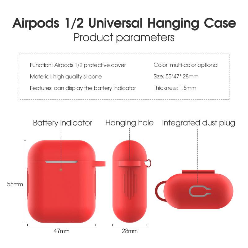 Colorful Silicone Earphone Case for Airpods 1/2/3/4/ pro  inpod with retail packing