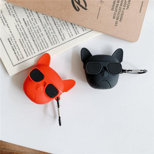 Cool bulldog headphone case for Apple Airpods 4 3 pro 2 1