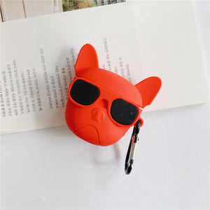 Cool bulldog headphone case for Apple Airpods 4 3 pro 2 1