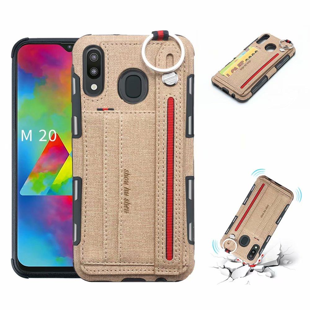 Creative card slot phone case for Samsung with holding stap--samsung models